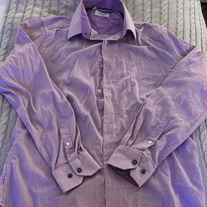 Duchamp Lavender Checkered Shirt British Heritage and Modern Fit